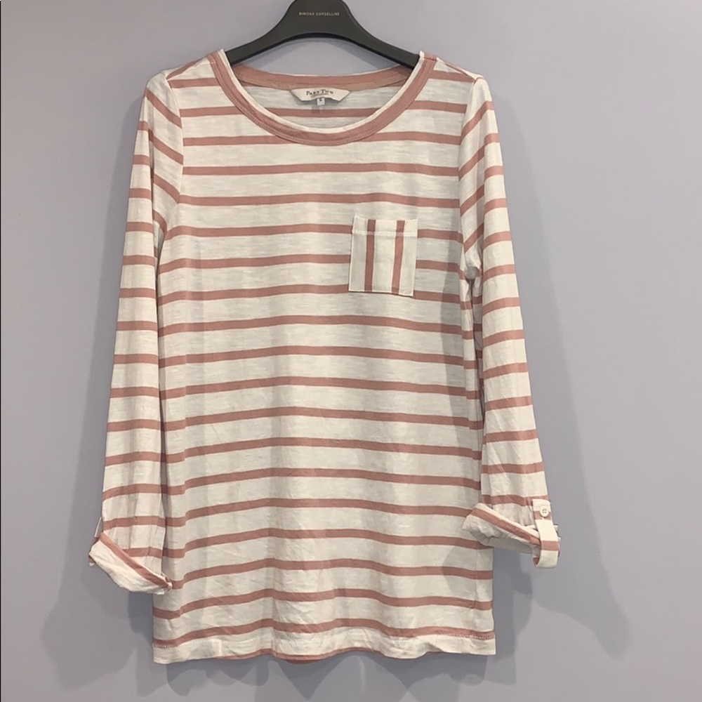 Part Two Striped Pocket Tee